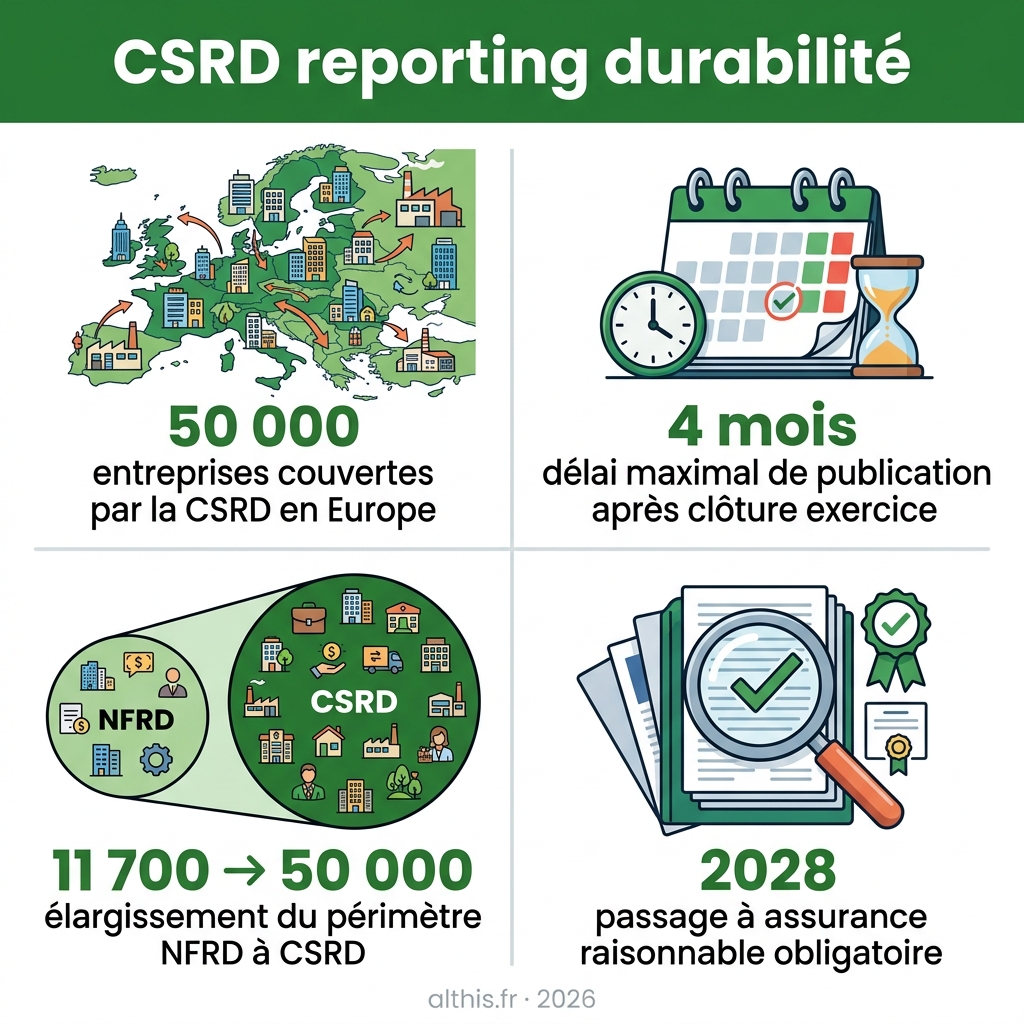 Infographie — CSRD reporting durabilité